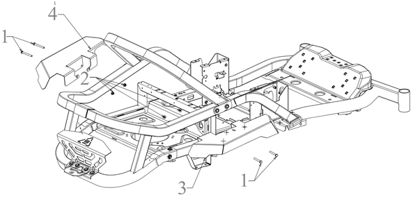 General Assembly Diagram and Parts List for ZT1-54PKW (17AIEACMA10)(2023) Cub Cadet Lawn Tractor